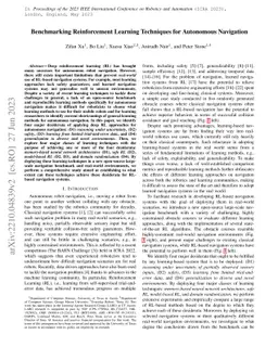 Benchmarking Reinforcement Learning Techniques for Autonomous Navigation
