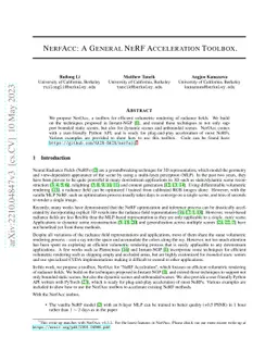 NerfAcc: A General NeRF Acceleration Toolbox