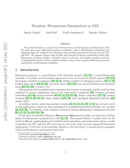 Rieoptax: Riemannian Optimization in JAX