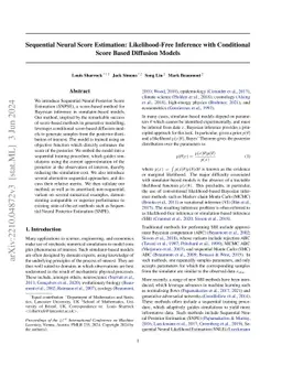 Sequential Neural Score Estimation: Likelihood-Free Inference with
  Conditional Score Based Diffusion Models