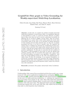 Graph2Vid: Flow graph to Video Grounding for Weakly-supervised
  Multi-Step Localization