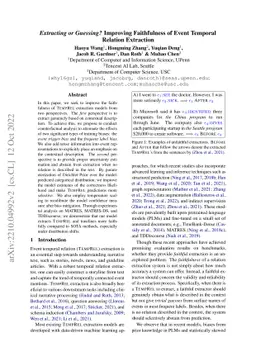 Extracting or Guessing? Improving Faithfulness of Event Temporal
  Relation Extraction