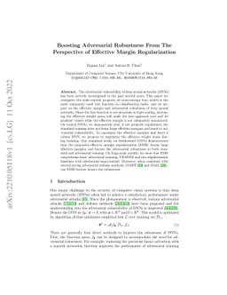 Boosting Adversarial Robustness From The Perspective of Effective Margin
  Regularization