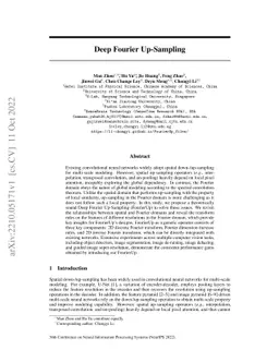 Deep Fourier Up-Sampling