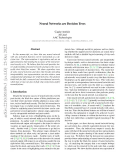 Neural Networks are Decision Trees