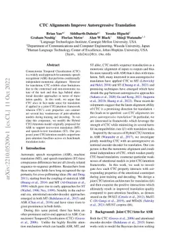 CTC Alignments Improve Autoregressive Translation