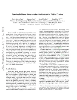 Training Debiased Subnetworks with Contrastive Weight Pruning