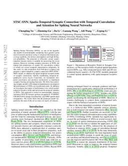STSC-SNN: Spatio-Temporal Synaptic Connection with Temporal Convolution
  and Attention for Spiking Neural Networks
