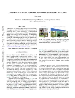 CD-FSOD: A Benchmark for Cross-domain Few-shot Object Detection