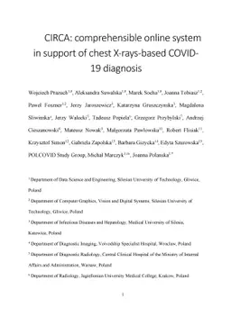 CIRCA: comprehensible online system in support of chest X-rays-based
  COVID-19 diagnosis