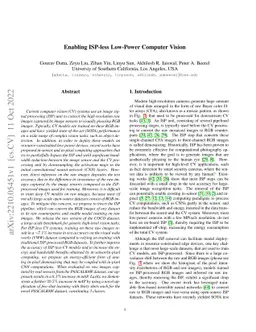 Enabling ISP-less Low-Power Computer Vision
