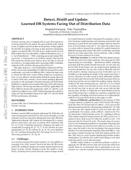 Detect, Distill and Update: Learned DB Systems Facing Out of
  Distribution Data