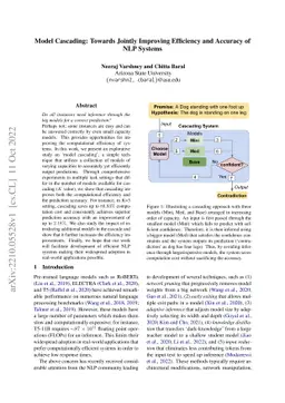 Model Cascading: Towards Jointly Improving Efficiency and Accuracy of
  NLP Systems