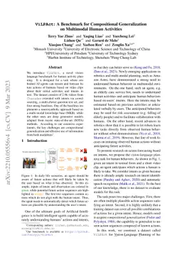 ViLPAct: A Benchmark for Compositional Generalization on Multimodal
  Human Activities