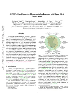 OPERA: Omni-Supervised Representation Learning with Hierarchical
  Supervisions