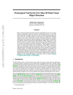 Prototypical VoteNet for Few-Shot 3D Point Cloud Object Detection