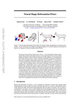 Neural Shape Deformation Priors
