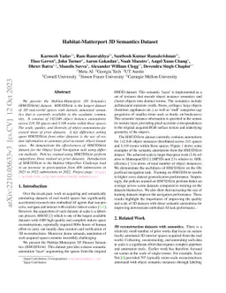 Habitat-Matterport 3D Semantics Dataset