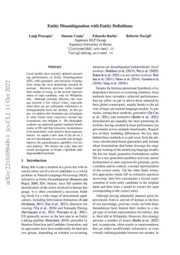 Entity Disambiguation with Entity Definitions