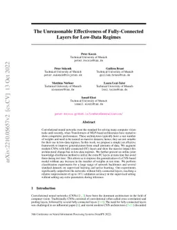 The Unreasonable Effectiveness of Fully-Connected Layers for Low-Data
  Regimes