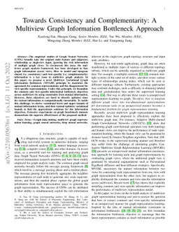 Towards Consistency and Complementarity: A Multiview Graph Information
  Bottleneck Approach