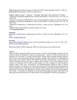 Application of Deep Learning on Single-Cell RNA-sequencing Data
  Analysis: A Review