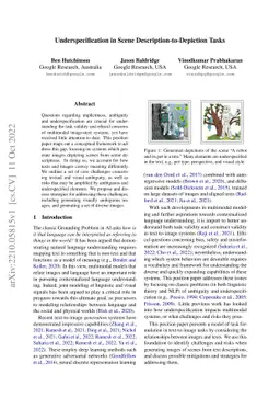 Underspecification in Scene Description-to-Depiction Tasks