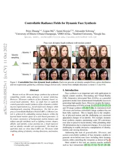 Controllable Radiance Fields for Dynamic Face Synthesis