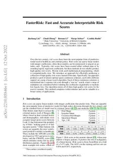 FasterRisk: Fast and Accurate Interpretable Risk Scores