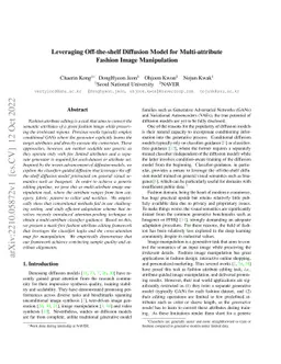 Leveraging Off-the-shelf Diffusion Model for Multi-attribute Fashion
  Image Manipulation