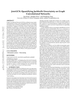 JuryGCN: Quantifying Jackknife Uncertainty on Graph Convolutional
  Networks