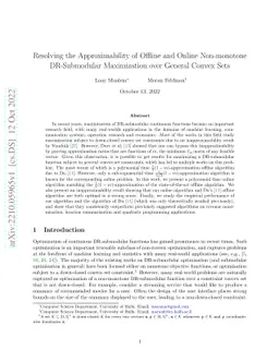 Resolving the Approximability of Offline and Online Non-monotone
  DR-Submodular Maximization over General Convex Sets