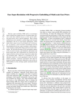 Face Super-Resolution with Progressive Embedding of Multi-scale Face
  Priors