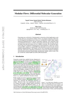 Modular Flows: Differential Molecular Generation