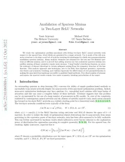 Annihilation of Spurious Minima in Two-Layer ReLU Networks