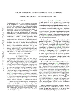 Outlier-Insensitive Kalman Filtering Using NUV Priors