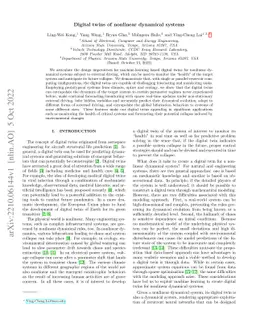 Digital twins of nonlinear dynamical systems