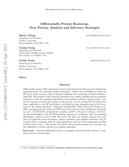 Differentially Private Bootstrap: New Privacy Analysis and Inference Strategies
