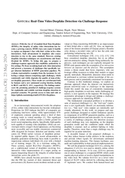 GOTCHA: Real-Time Video Deepfake Detection via Challenge-Response