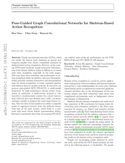 Pose-Guided Graph Convolutional Networks for Skeleton-Based Action
  Recognition
