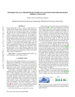 Towards visually prompted keyword localisation for zero-resource spoken
  languages