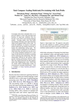Task Compass: Scaling Multi-task Pre-training with Task Prefix