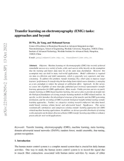 Transfer Learning on Electromyography (EMG) Tasks: Approaches and Beyond