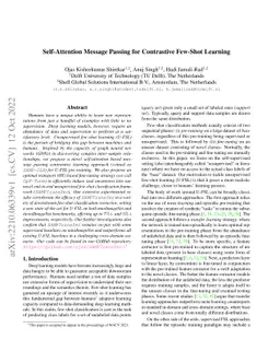 Self-Attention Message Passing for Contrastive Few-Shot Learning