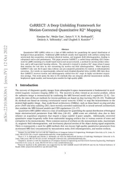 CoRRECT: A Deep Unfolding Framework for Motion-Corrected Quantitative R2* Mapping