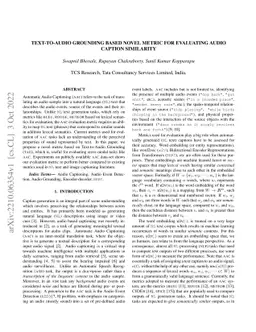 Text-to-Audio Grounding Based Novel Metric for Evaluating Audio Caption
  Similarity