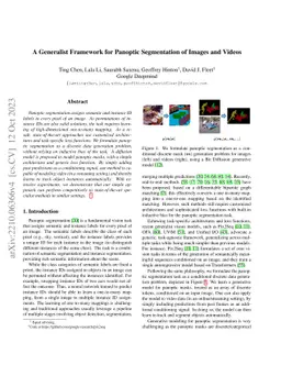A Generalist Framework for Panoptic Segmentation of Images and Videos