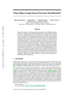 What Makes Graph Neural Networks Miscalibrated?