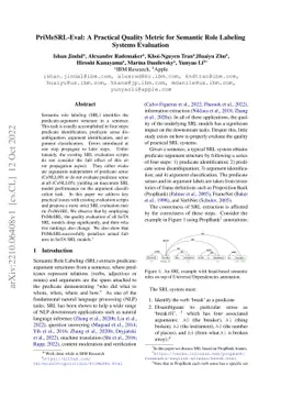 PriMeSRL-Eval: A Practical Quality Metric for Semantic Role Labeling
  Systems Evaluation