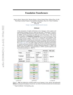 Foundation Transformers